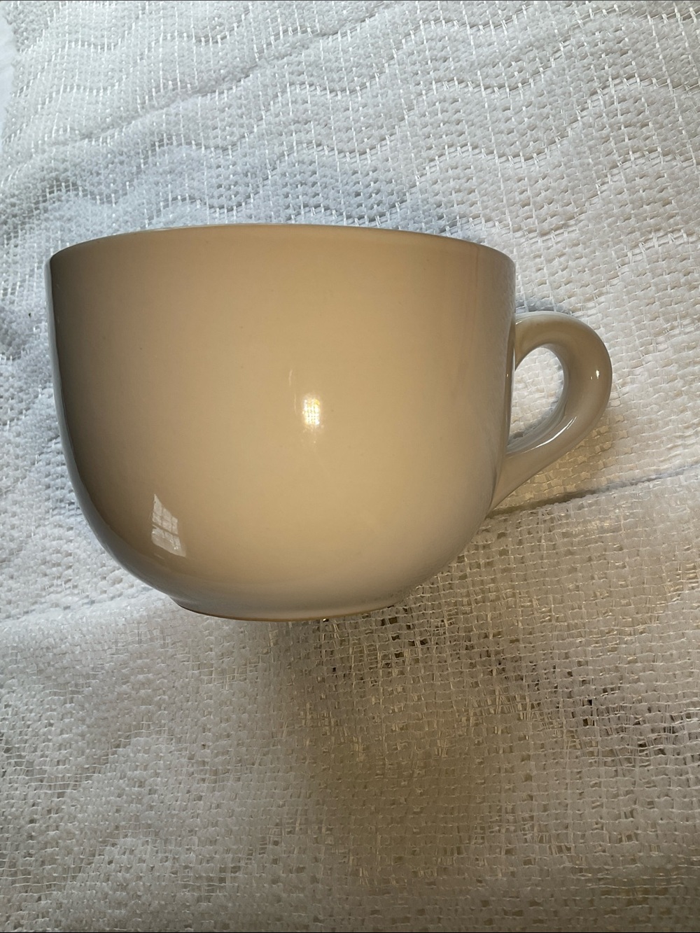 Large White Ceramic Coffee Mug